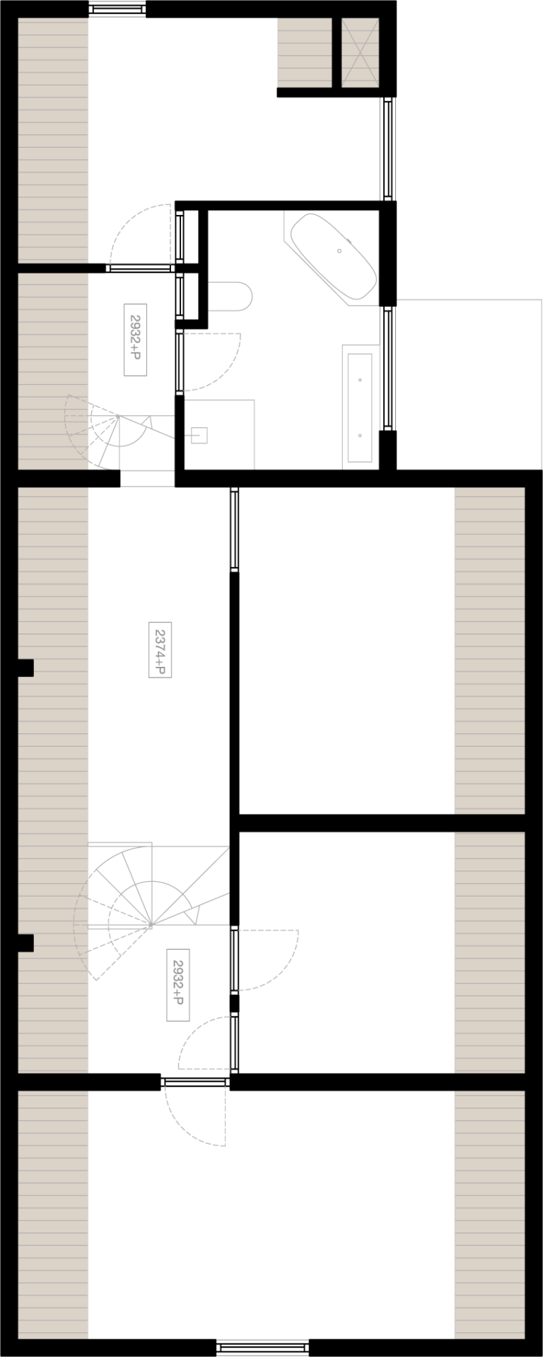 1e verdieping - bestaand